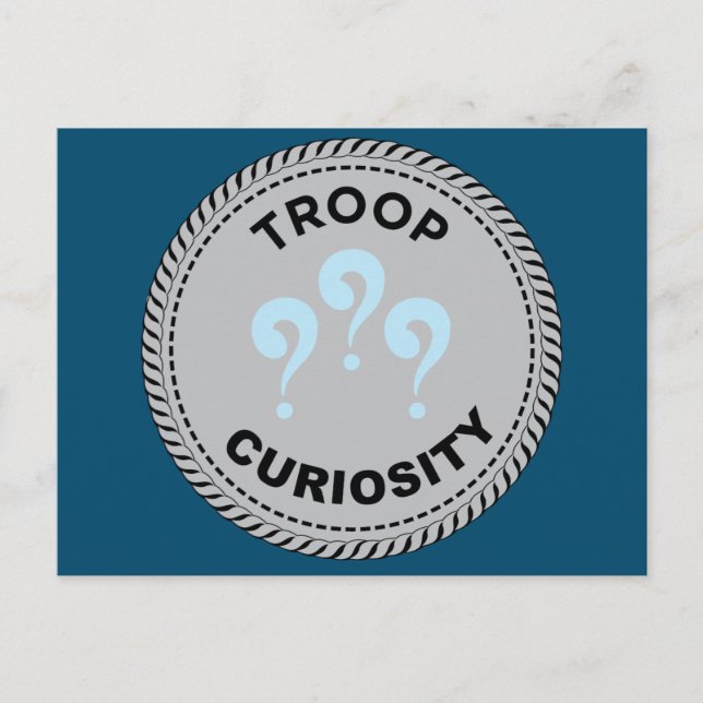 Cartão postal das perguntas sobre o Orgulho de Tro (Frente)