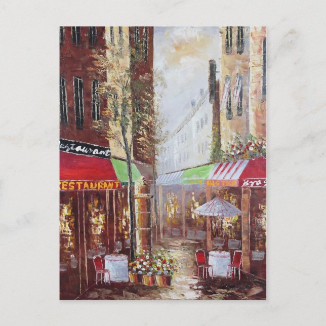 Cartão postal das ruas da França (Frente)