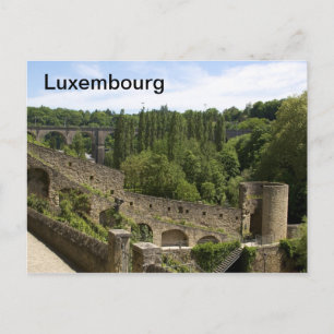 Cartão postal das Ruínas Locais do Luxemburgo