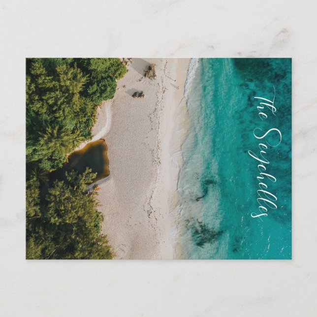 Cartão postal das Seicheles, África Oriental (Frente)