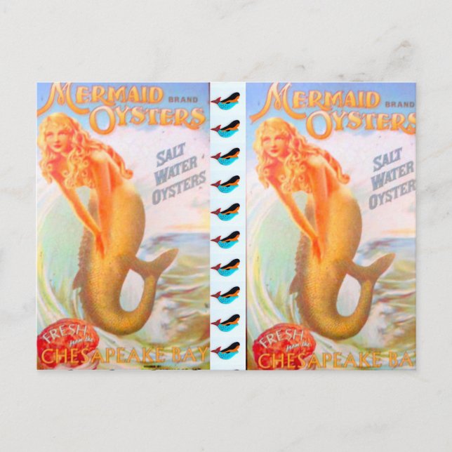 cartão postal das sereias ouros (Frente)