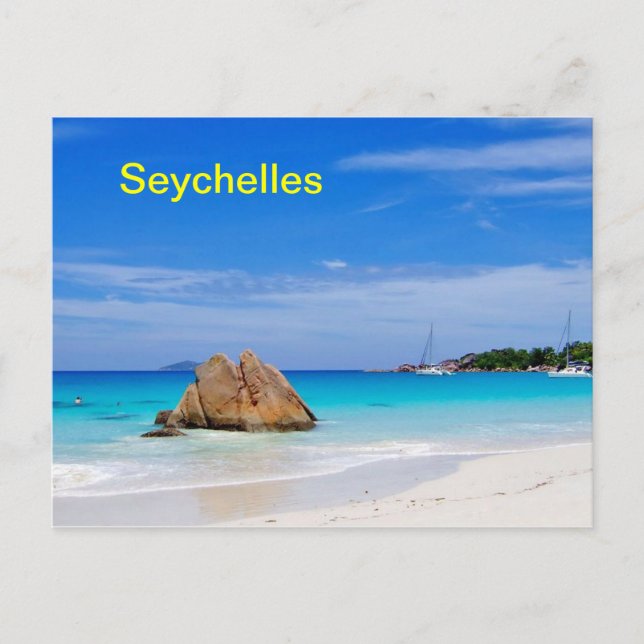 Cartão postal das Seychelles (Frente)