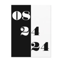 Data de casamento legal Preto e Branco Salvar a Da