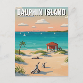 Cartão Postal Dauphin Island Alabama Travel