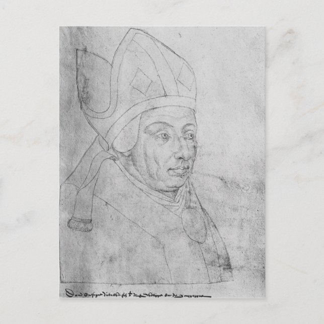 Cartão Postal David, bispo de Utrecht (Frente)