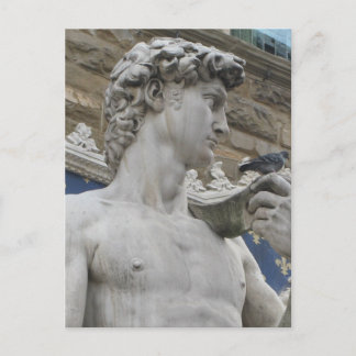 Cartão Postal David Statue Michelangelo na Itália