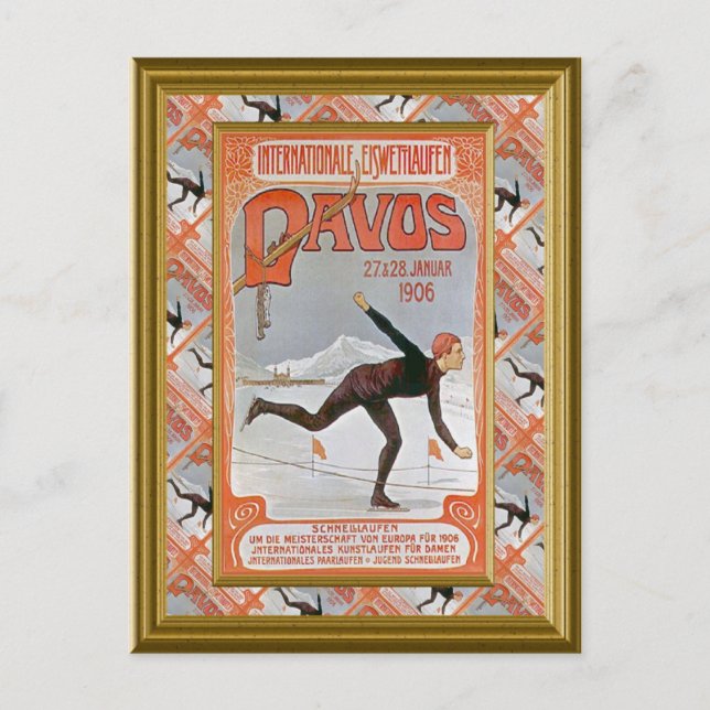 Cartão Postal Davos 1906 (Frente)