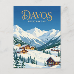 Cartão Postal Davos, Suíça