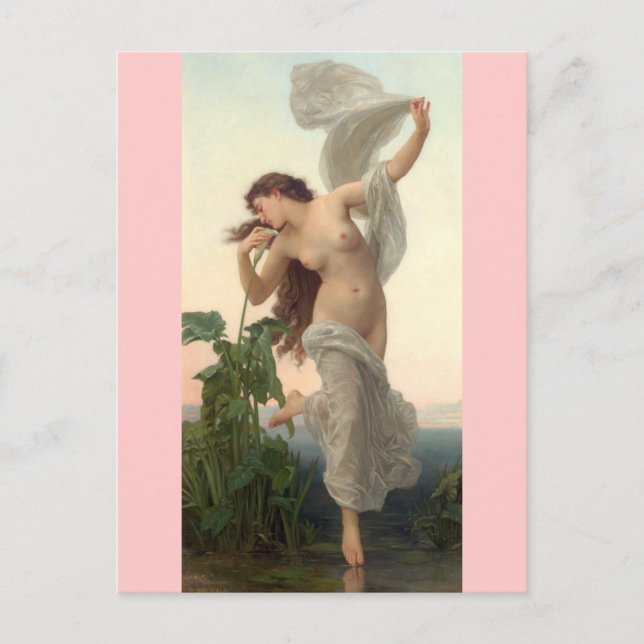 Cartão Postal Dawn - Vintage Art - Bouguereau (Frente)