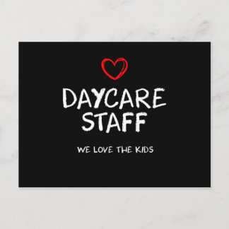 Cartão Postal Daycare Staff Print