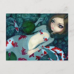 Cartão postal "Daydreaming Koi Mermaid"
