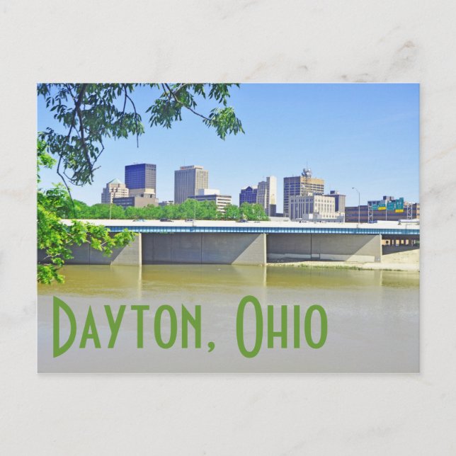 Cartão Postal Dayton, Ohio, EUA (Frente)