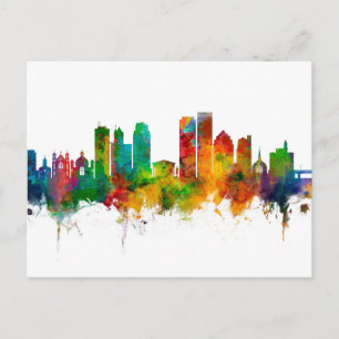 Cartão Postal Dayton Ohio Skyline