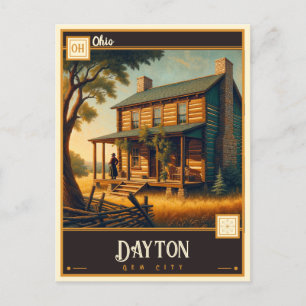 Cartão Postal Dayton, Ohio Vintage