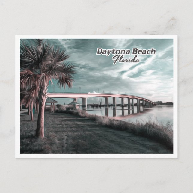 CARTÃO POSTAL DAYTONA BEACH FLORIDA (Frente)
