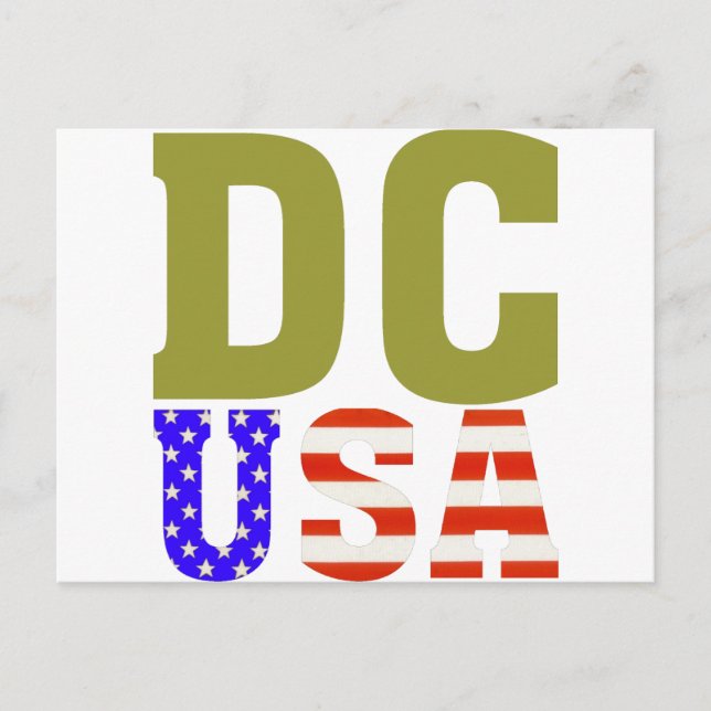 CARTÃO POSTAL DC EUA! (Frente)