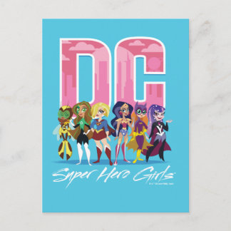 Cartão Postal DC Super Hero Girls Lineup