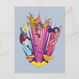 Cartão Postal DC Super Hero Girls Trio