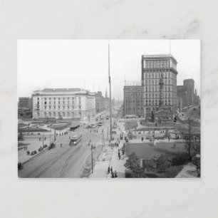 Cartão postal de 1906 Public Square Cleveland Ohio