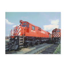 Cartão Postal de 1979 das Locomotivas da Canadian