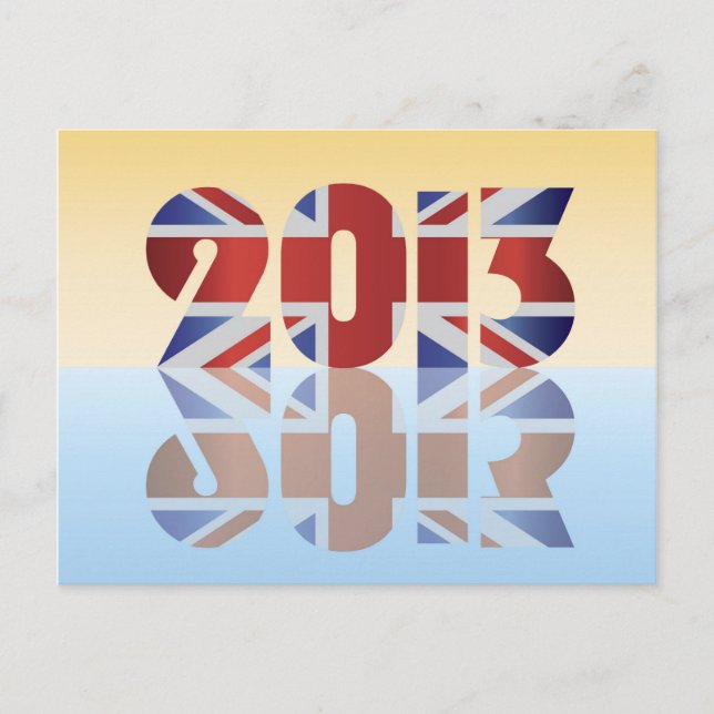 Cartão postal de 2013 da União de Inglaterra (Frente)