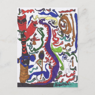 Cartão postal de 50 dragões