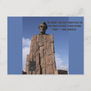 Cartão postal de Abe Lincoln