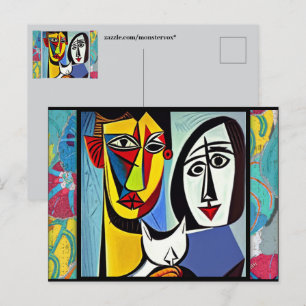 Cartão postal de abstrato Art