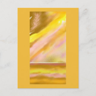 Cartão postal de Abstrato (cheio) Sun Lake