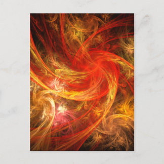 Cartão postal de Abstrato de Arte do Firestorm Nov