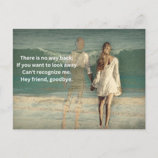 cartão postal de adeus art
