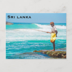 Cartão postal de adicionar viagem antiga do Sri La
