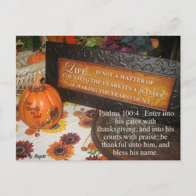 Cartão postal de agradecimento (Frente)