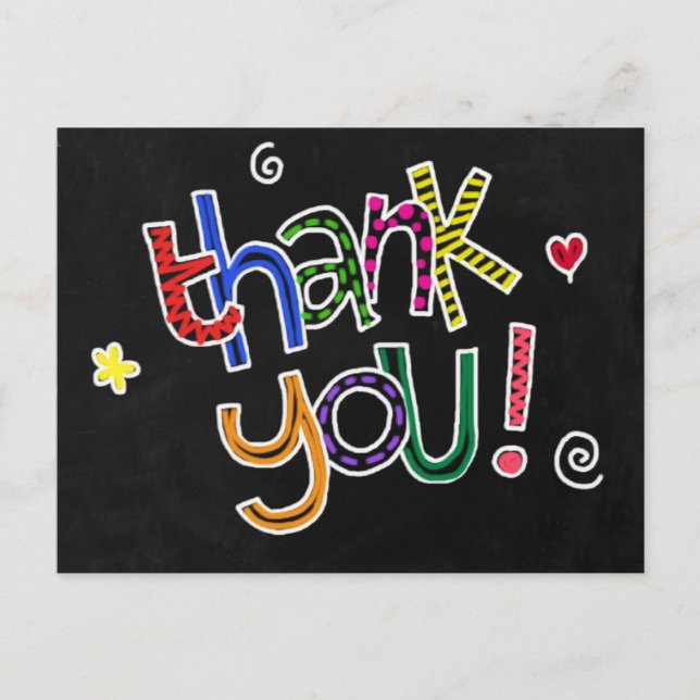 Cartão postal de agradecimento (Frente)
