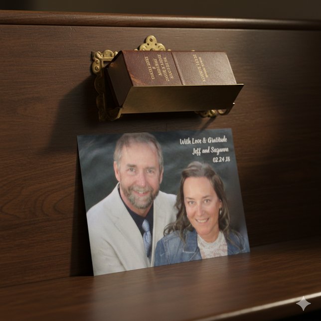 Cartão postal de agradecimento de casamento cristã (Criador carregado)