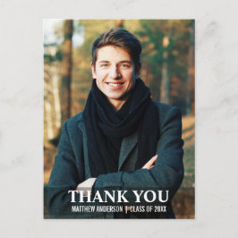Cartão Postal de Agradecimento de Formatura Foto M