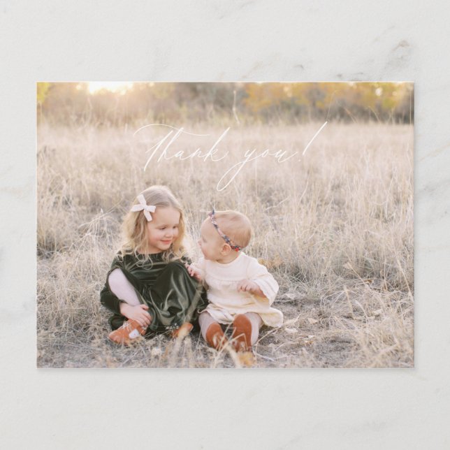 Cartão postal de agradecimento de Natal (Frente)