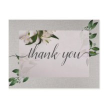 Cartão postal de agradecimento Elegante