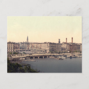 Cartão postal de Alemanha Alsterarkaden Hamburg