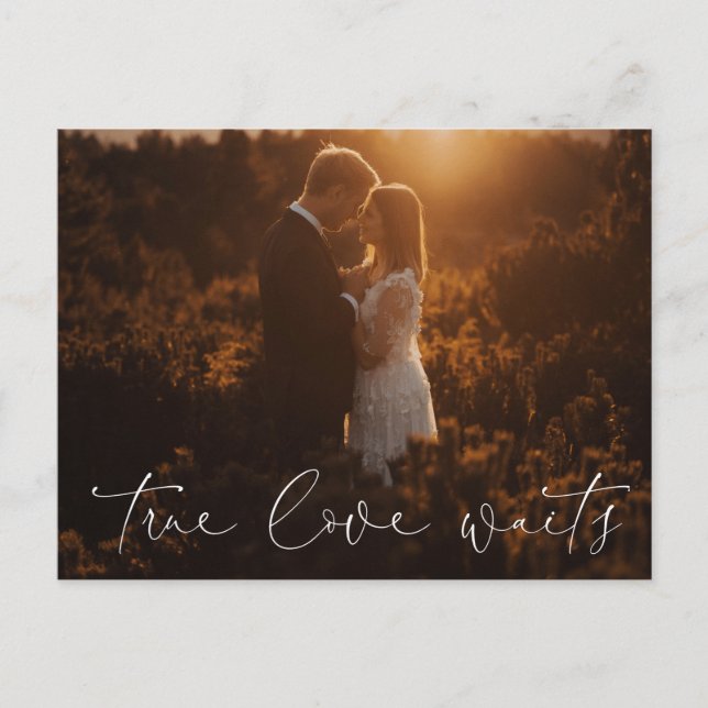 Cartão postal de Alteração de Anúncio de Casamento (Frente)