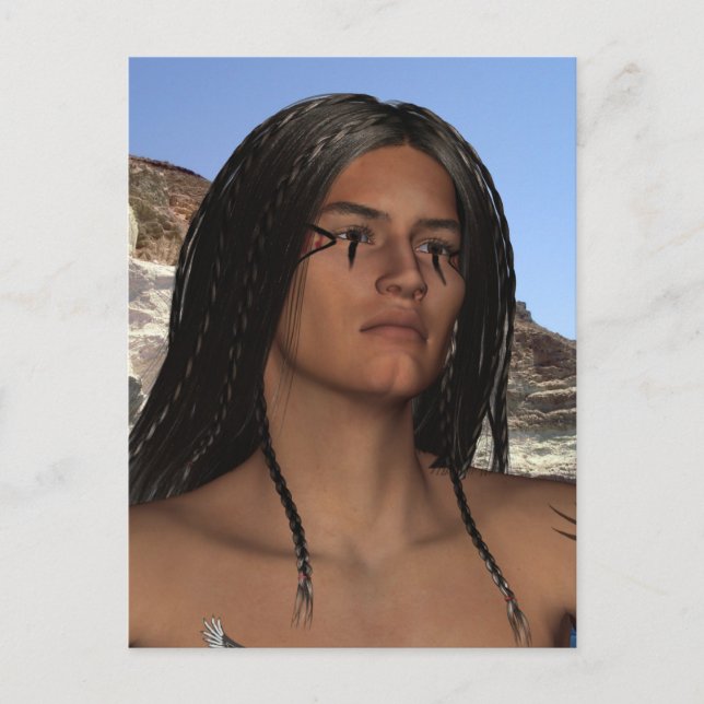 Cartão postal de americanos nativos (Frente)