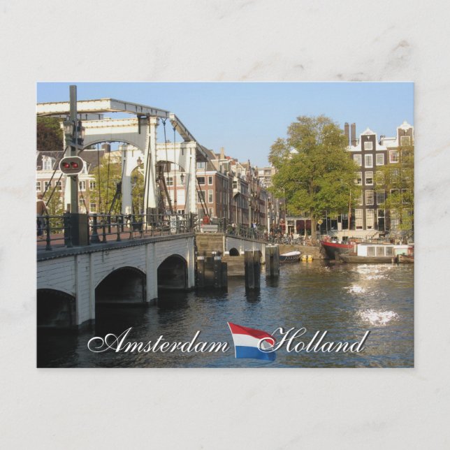 Cartão postal de Amesterdã Holland (Frente)
