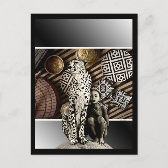 Cartão Postal de Amizade Africano (Frente)