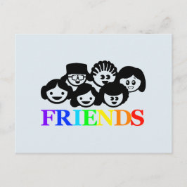 Cartão postal de amizade "Amigos"