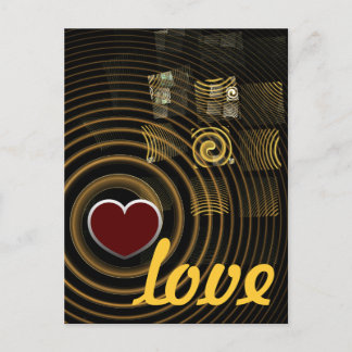 Cartão postal de amor de hipnose