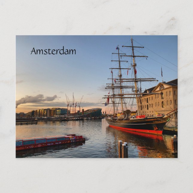 Cartão Postal de Amsterdã (Frente)