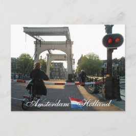Cartão postal de Amsterdam Bridge Holland