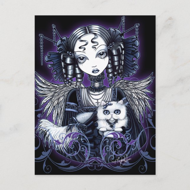 Cartão postal de Angel Persa Branca (Frente)