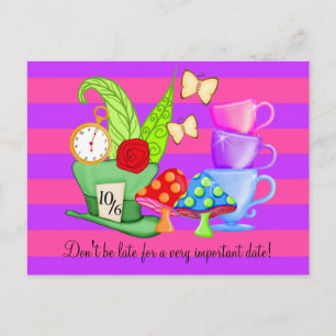 Cartão postal de aniversário da Wonderland