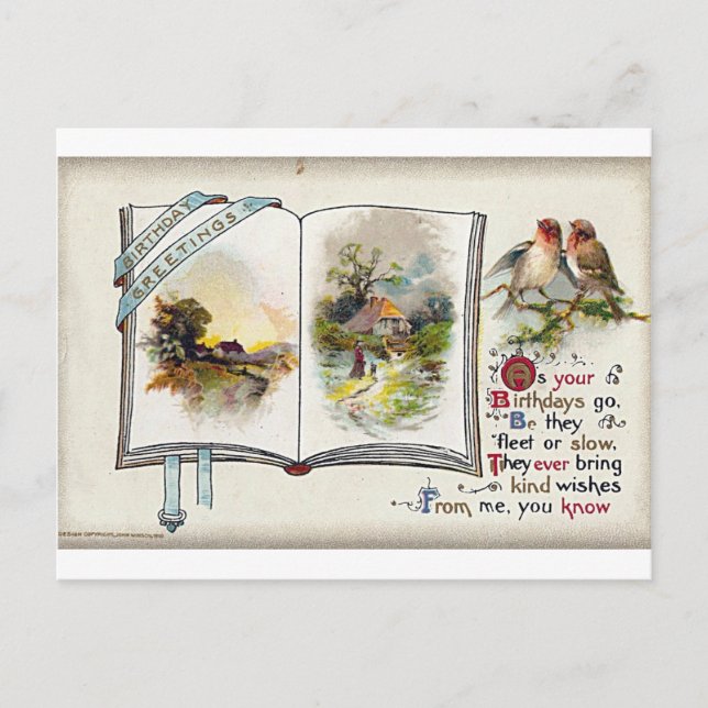 Cartão postal de aniversário de 14 de maio de 1911 (Frente)